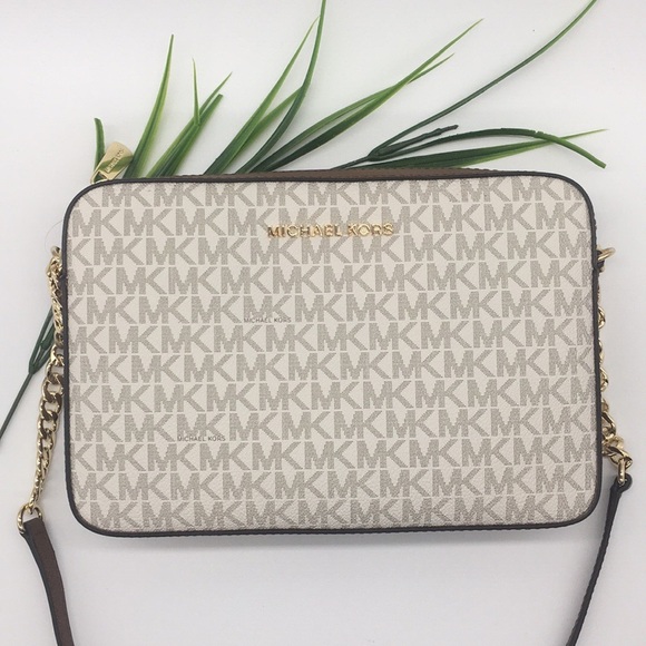 MICHAEL KORS LG EW CROSSBODY Bag Vanilla - Picture 3 of 8